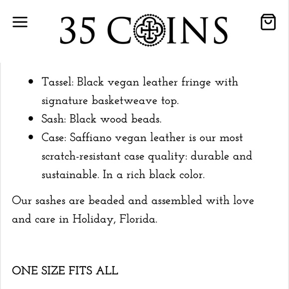 {35 Coins} Black Beaded iPhone 11 & XR Sash | Leather Free People Necklace Case - Picture 10 of 16